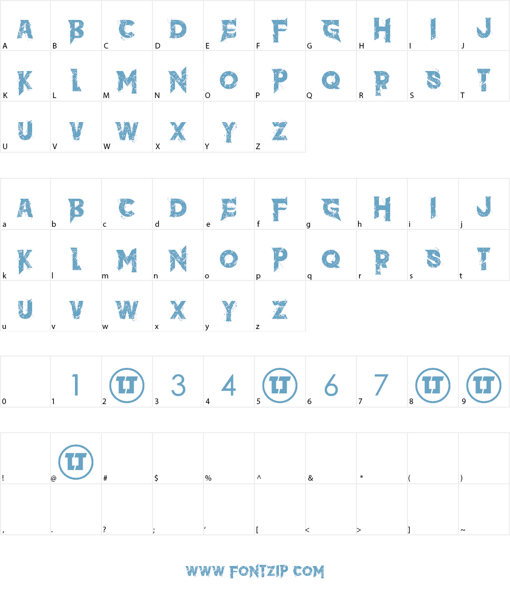 the dark Font Character